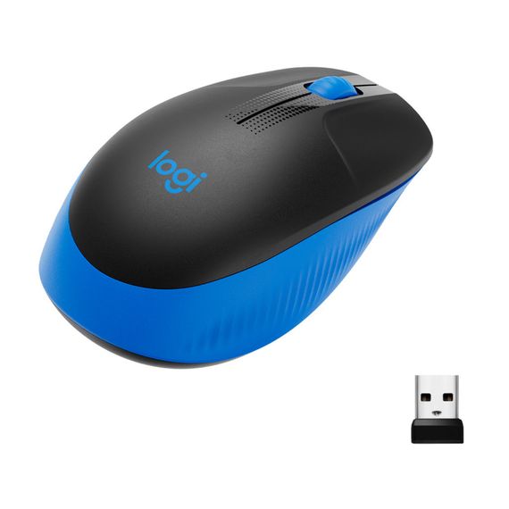 Миша Logitech M190 Full-size Wireless Blue | Зображення 1