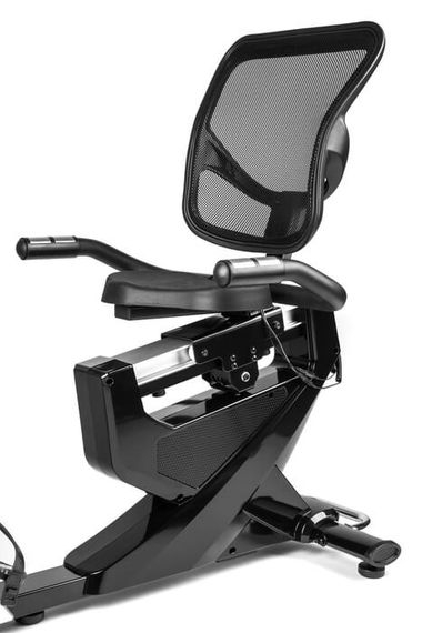 Горизонтальный велотренажер Hop-Sport HS-070L Helix серебристый iConsole+ | Зображення 9