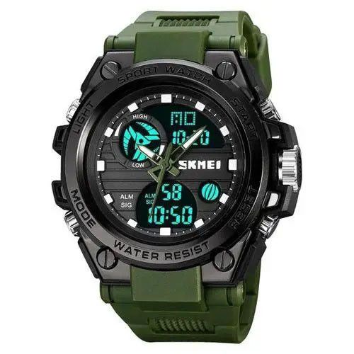Годинник наручний чоловічий SKMEI 2031AG ARMY GREEN, годинник тактичний протиударний. DM-673 Колір: зелений