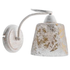 Бра настенное накладное классическое BKL-595W/1 E14 WH/G