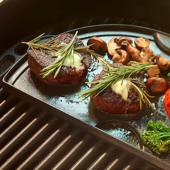 Плита, планча чавунна 60x30см для гриля XL Big Green Egg 122995 (CIGHXL / 116406) Код: 004175