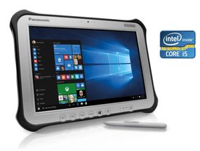 Захищений планшет Panasonic Toughpad FZ-G1 MK4 / 10,1" (1920x1200) IPS Touch / Intel Core i5-6300U (2 (4) ядра по 2,4 - 3,0 ГГц) / 8 ГБ DDR3 / 128 ГБ SSD / Intel HD Graphics 520 / WebCam / Win 10 Pro б/в