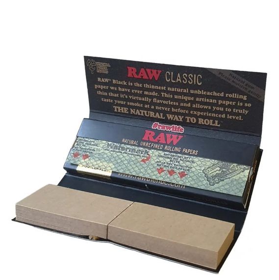 Бумага RAW Black Ultra Thin 11⁄4" + Tips | Зображення 1