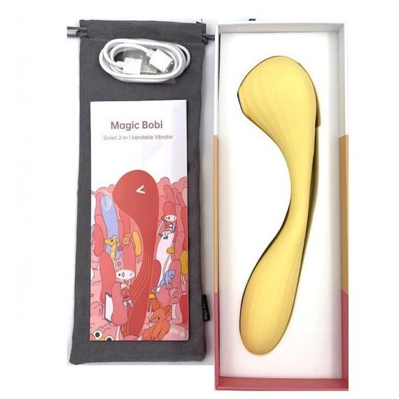Вакуумний вагінально-кліторальний стимулятор Magic Motion Bobi Yellow, керування зі смартфона | Зображення 6