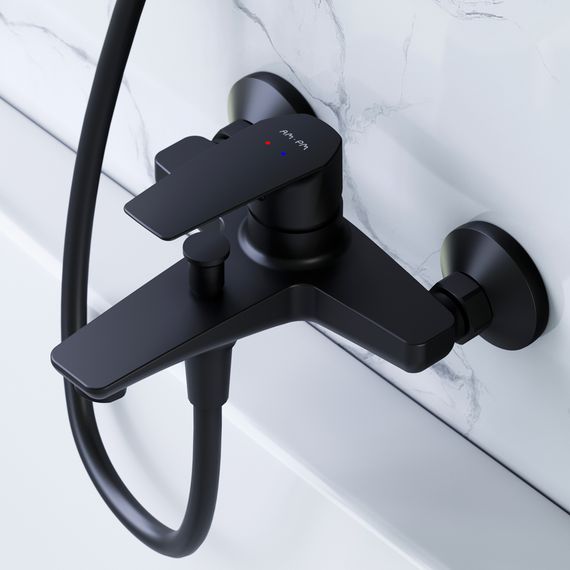 Змішувач для ванни та душу AM.PM Gem чорний (F90E10022) | Зображення 7