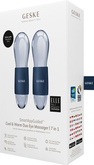 Подвійний масажер для очей GESKE Cool&Warm Duo Eye Massager 7в1 midnight | Зображення 7
