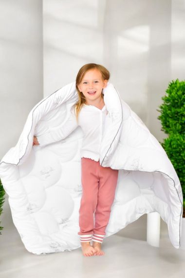 Детское одеяло Super Soft Classic PAPAELLA 100x135 см мягкое антиаллергическое, искусственный пух, белое | Зображення 5