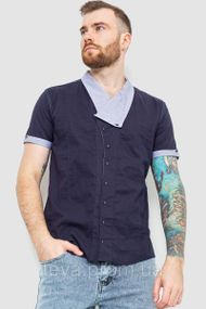 Сорочка чоловіча колір темно-синій розмір M FA_007343