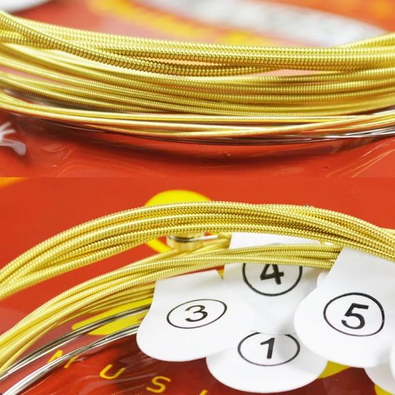 Струны латунные для акустической классической гитары Ziko 11-050 | Зображення 2