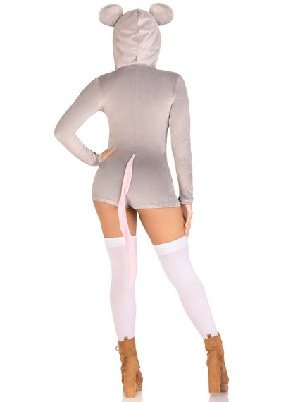 Комбінезон-костюм миші Leg Avenue Comfy Mouse S, з капюшоном | Зображення 3