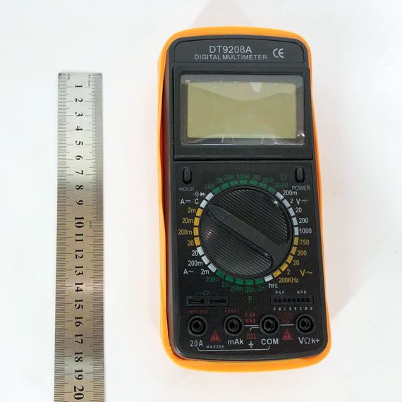 Електричний тестер напруги Digital DT-9208A, Вольтметр для побутової техніки, Мультиметр електрика YG-39 | Зображення 1