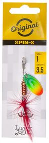 Блешня оберталка з борідкою Lucky John SPIN X ROUND 01 вагою 3,5 г (колір FT) (LJSR01-FT)