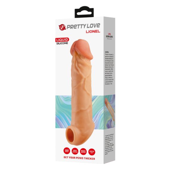Насадка  на пеніс PRETTY LOVE Lionel, Liquid silicone, GET YOUR PENIS THICKER, TPR sexstyle | Зображення 2