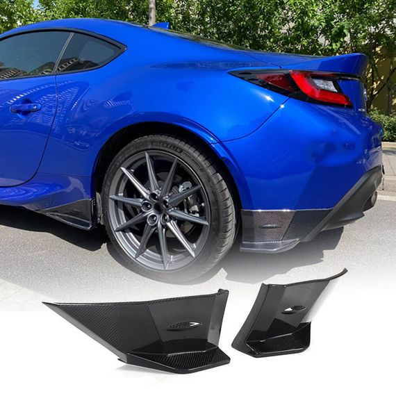 Накладки на Задний Бампер V2 (Карбон) для Subaru BRZ 2021- гг