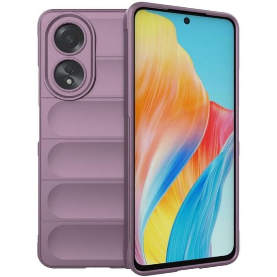 Чохол силіконовий MagCase для Oppo A58 колір Вересковый