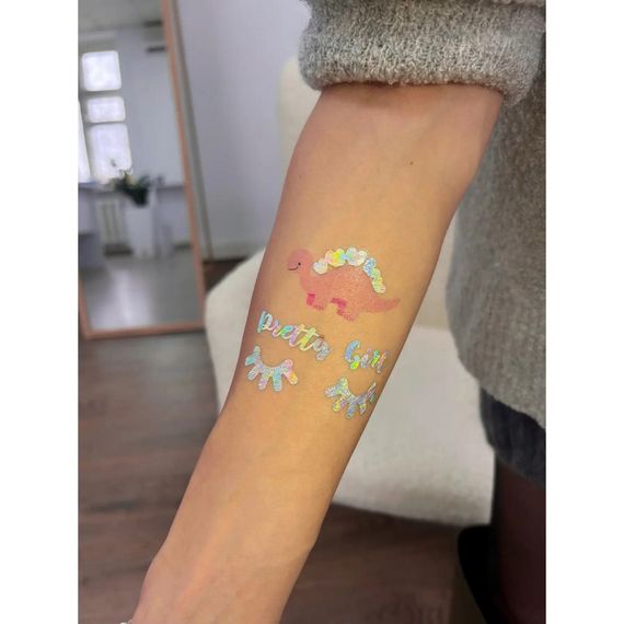 Набір тимчасових татуювань "Unicorn mood" LB-185 голограма | Зображення 1