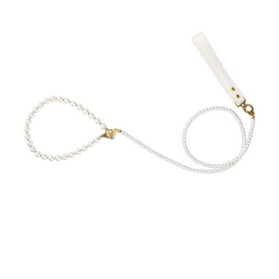 Фіксатори для рук та ніг Lockink із перлів , білі Sex Aura | Зображення 2