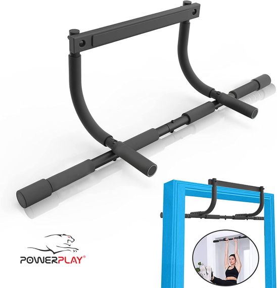Турнік дверний багатофункціональний PowerPlay 4129 Pull Up Pro Black | Зображення 6