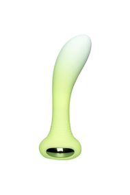 Універсальний вібратор з підсвічуванням Every Night Toys для точки G або P, зелений градієнт Sex Aura