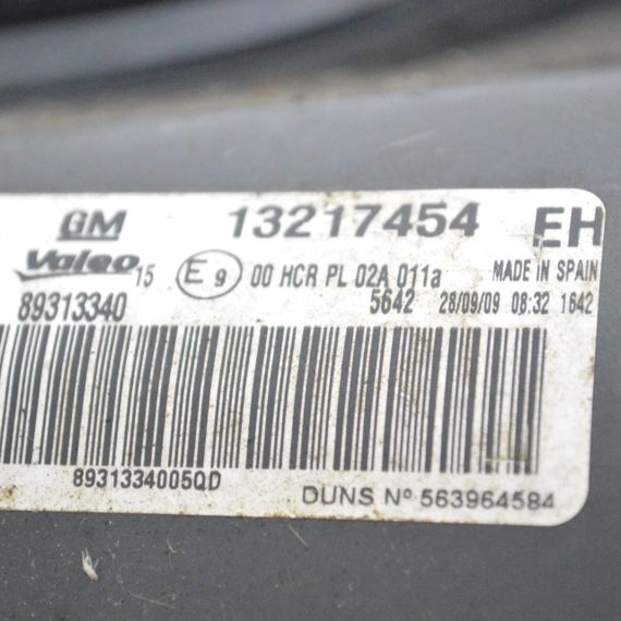 Фара права Opel Corsa D 2006-2011 дорестайл Фара передня права Опель Корса Д 13217454 | Зображення 6