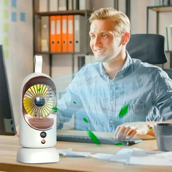 Портативний USB вентилятор 5В (29×11×11см), F-5 / Настільний вентилятор / Міні вентилятор | Зображення 4
