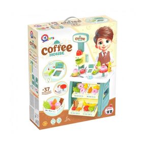 Игровой детский набор "Кофейня" 9765TXK прилавок с полками, игрушечные сладости
