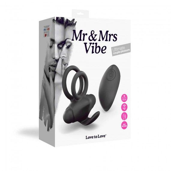 Ерекційне віброкільце Love To Love Mr & Mrs VIBE з пультом ДК | Зображення 3