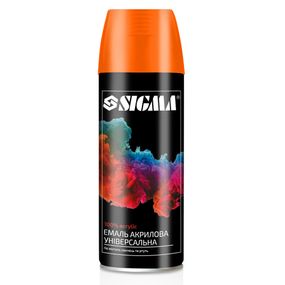 Емаль аерозольна акрилова флуоресцентна 400мл Ral 2005 (помаранчевий) Sigma (2736121)