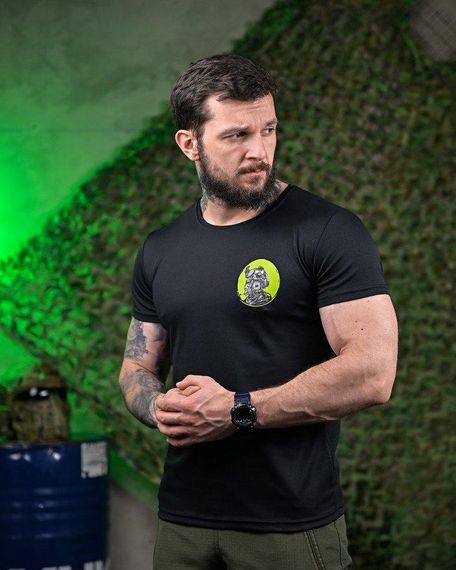 Тактична потоотводна футболка Soldier black ПП7619 | Зображення 2