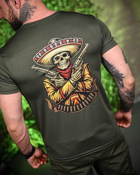 Тактична потоотвідна футболка Mexico oliva ПП7706 | Зображення 3