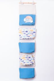 Підвісний органайзер на 5 відділень 20×58 (см) Синій HP-41-13BL