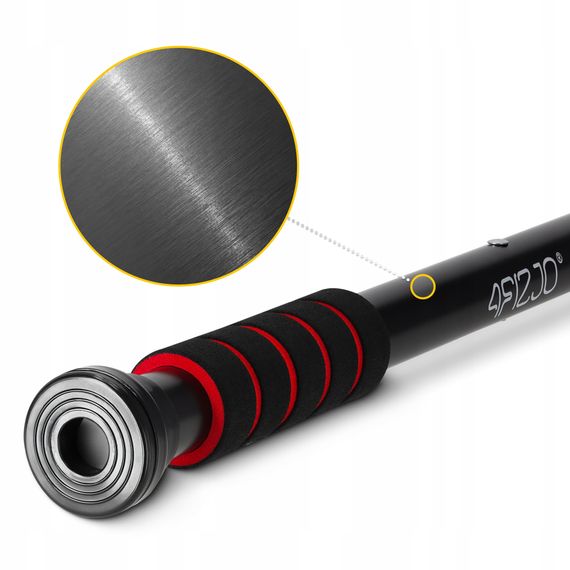 Турнік розсувний 4FIZJO Basic 61.5-100 см Black/Red (P-5905973402712) | Зображення 8