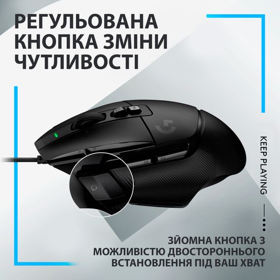Мишка Logitech G502 X USB Black (910-006138) | Зображення 6