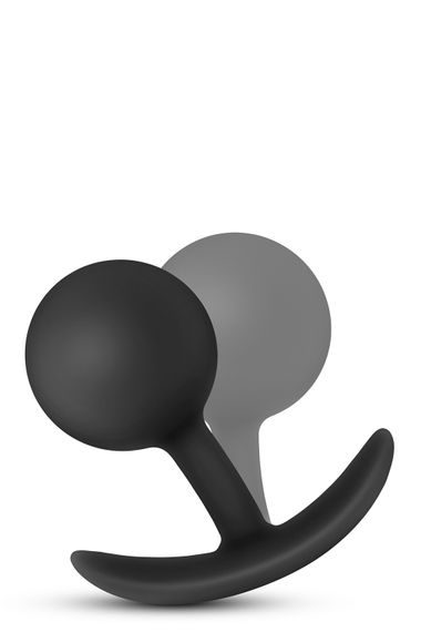Анальний плаг Blush з внутрішнім кулькою Adventures Platinum Silicone Vibra, Черный | Зображення 3
