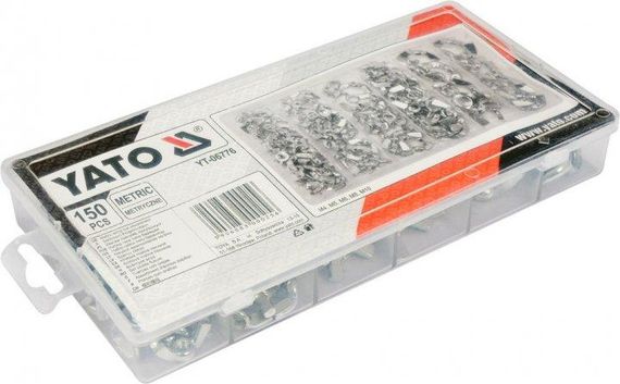 Набор гайки барашек М4-М10 бабочка 150 штук YATO YT-06776 | Зображення 3