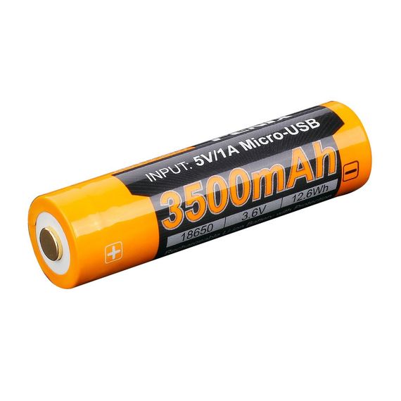 Акумулятор 18650 Fenix (3500 mAh) micro usb заряджання | Зображення 3