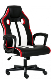 Кресло геймерское GT Racer X-2301 BlackWhiteRed