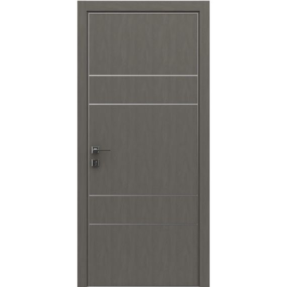 Двері міжкімнатні Rodos MODERN Flat 4 сосна браш Braun