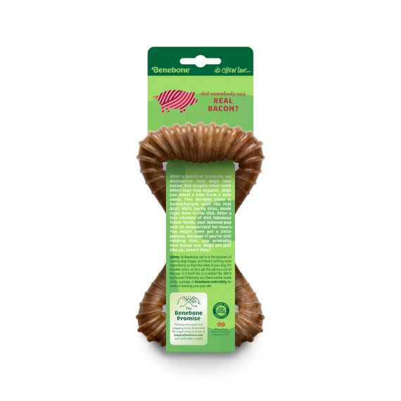 Іграшка для собак зі смаком бекону Benebone Dental Chew Bacon, 19 см | Зображення 2