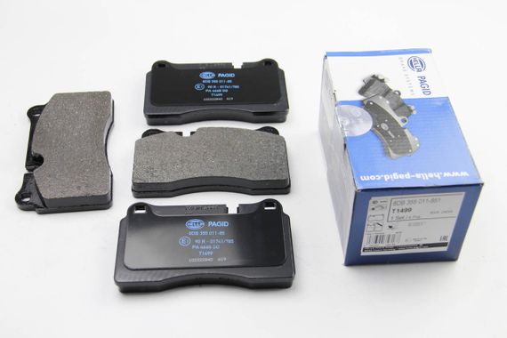 Колодки передні гальмівні vw touareg 02- (brembo), HELLA PAGID (8DB355011851) | Зображення 5
