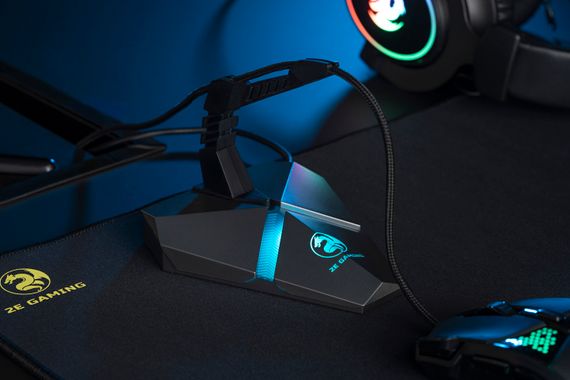 Тримач кабелю 4в1 2E GAMING Mouse Bungee Scorpio USB Silver (2E-MB001U) | Зображення 1