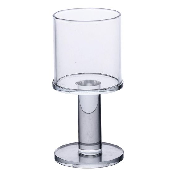 Подсвечник стеклянный на ножке 6×12.5 см подсвечник бокал декоративный прозрачный HP-4-37S