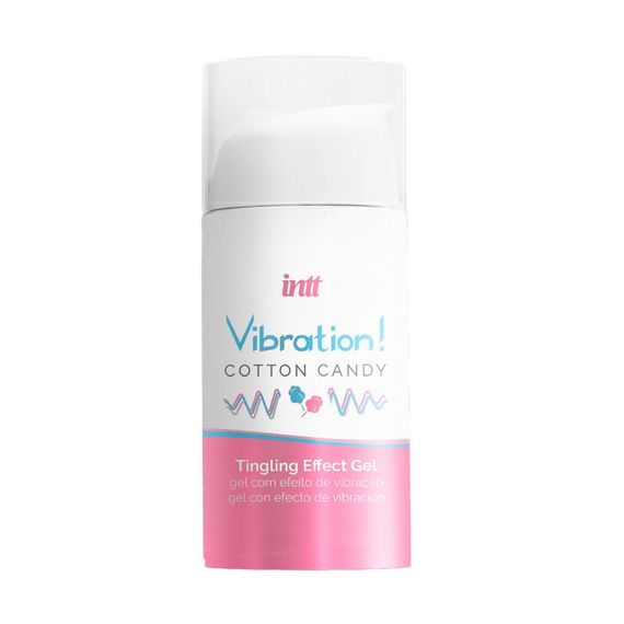 Рідкий вібратор Intt Vibration Cotton Candy (15 мл), густий гель, дуже смачний, діє до 30 хвилин | Зображення 2