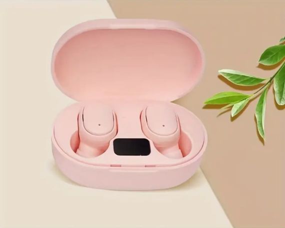 TWS Е6S Бездротові Bluetooth-навушники із шумозаглушенням і мікрофоном, IPX5 водонепроникні. Рожеві | Зображення 7