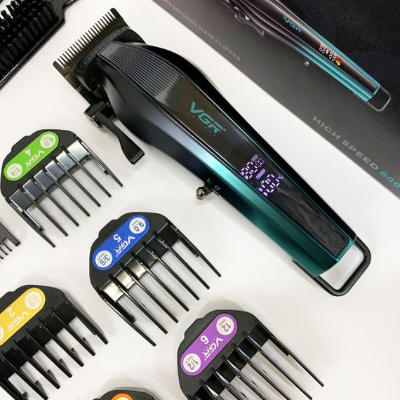 Машинка для стрижки хорошая, Машинка для стрижки с множеством насадок Триммер висков DE-15 | Зображення 3