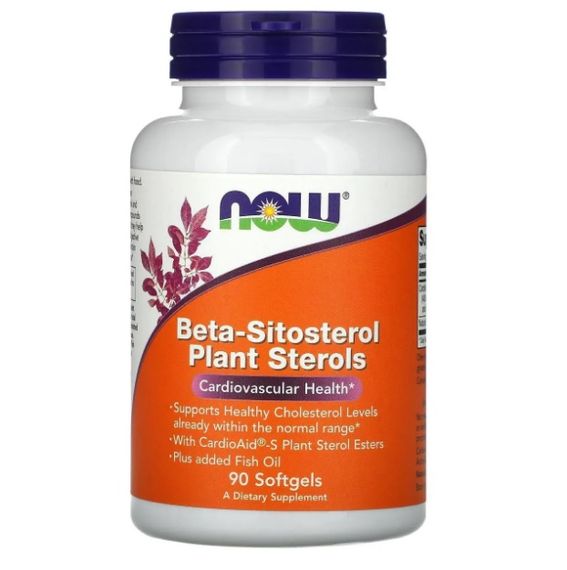 Бета-ситостерол NOW Foods Beta-Sitosterol Plant Sterols 90 Softgels