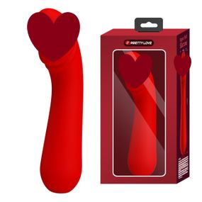 Вібромасажер для стимуляції точки G Pretty Love - Cetus Red, BI-014723-2 Sex Aura