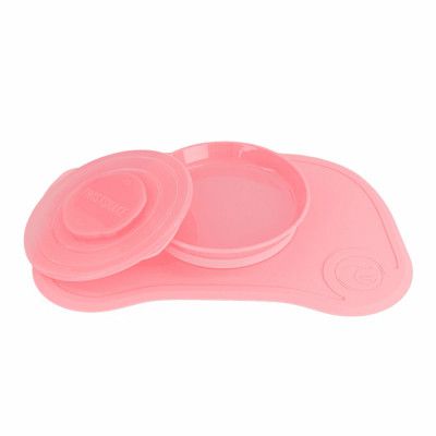Набор детской посуды Twistshake Pastel Pink коврик с тарелкой (78129)