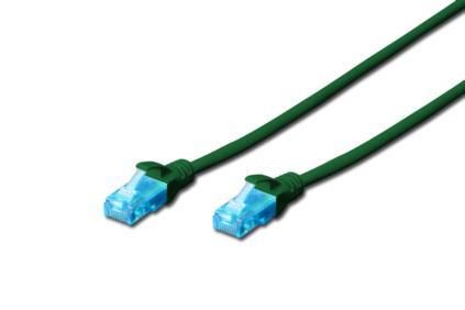 Патч-корд DIGITUS CCA CAT 5e UTP, 2м, AWG 26/7, PVC, зеленый (DK-1512-020/G)