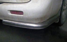 Задні кути AK003 (2 шт., нерж.) для Hyundai H200, H1, Starex 1998-2007 рр
